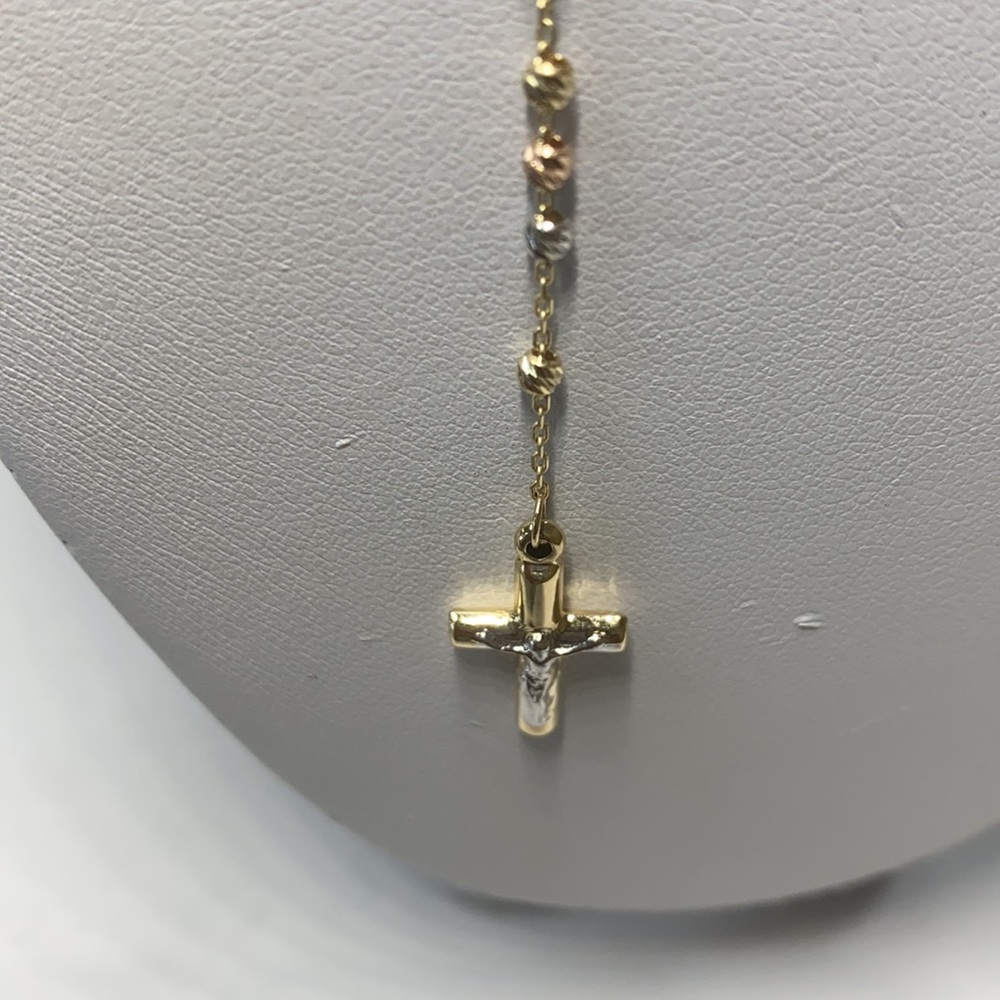 NEW Rosary 14K Solid Gold - Picture 3 of 6